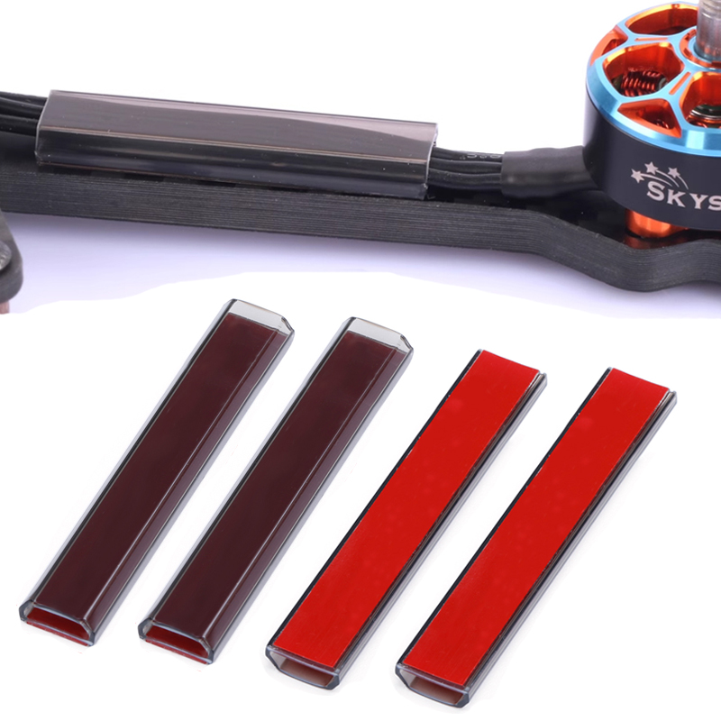 Brushed Drone Motor - 4pcs RC มอเตอร์ไร้แปรงสายไฟป้องกันหลอดลวดโล่ยาว 45 มม.55 มม.65