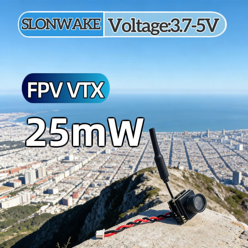 Mini Drone - SLONWAKE FPV 25mW เครื่องส่งสัญญาณ VTX แบบจำลองกำลังไฟ