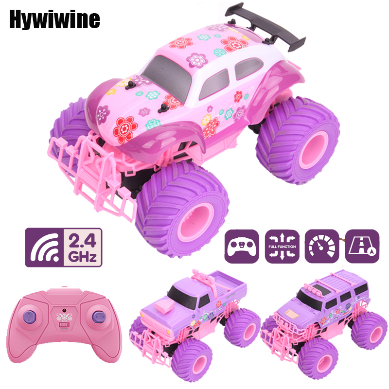 Balance Charger Rc - สีชมพู RC รถไดรฟ์ไฟฟ้า Off-Road ล้อใหญ่ความเร็วสูงสีม่วง 2.4G