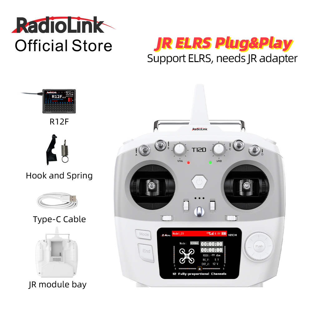 Radio Transmitter 2.4Ghz - โมดูล RadioLink T12D JR 12CH 2.4GHz