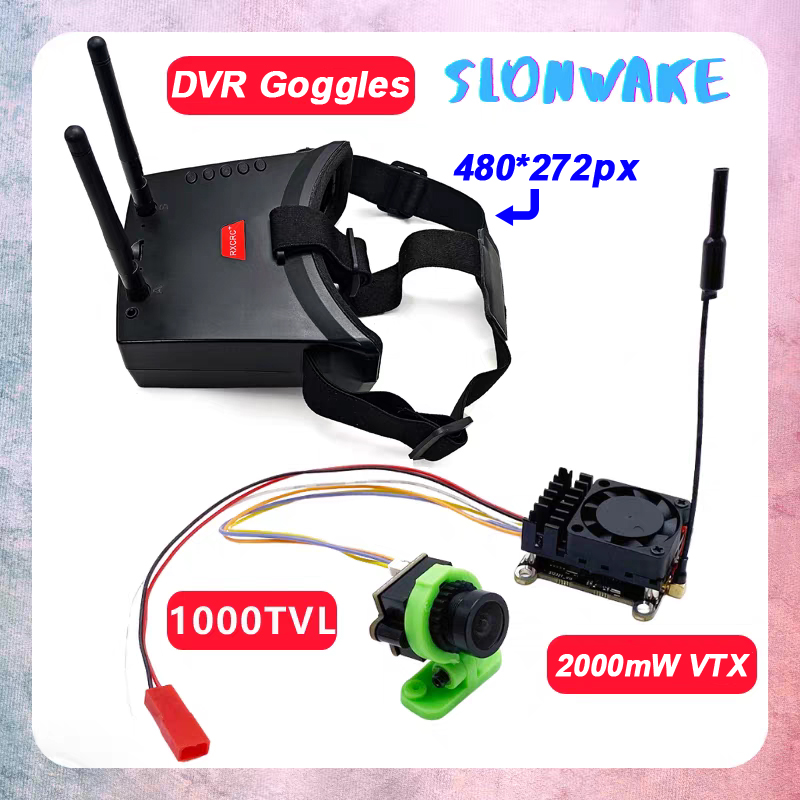 Fpv Goggles - ชุดส่งสัญญาณภาพและวิดีโอไร้สาย FPV VTX 5.8Ghz 2W ระยะไกลกว่า