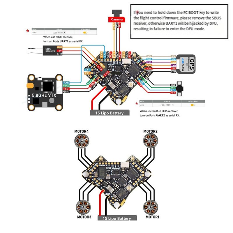 FBIL-F435 NEO 1S AIO ตัวควบคุม - 4 In 1 Esc บทวิจารณ์และราคา