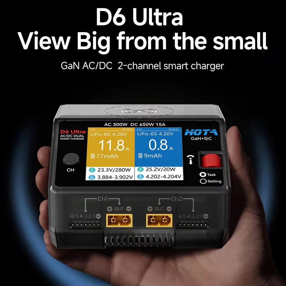 HOTA D6 Ultra GaN+SiC เครื่องช - Balance Charger Rc บทวิจารณ์และราคา