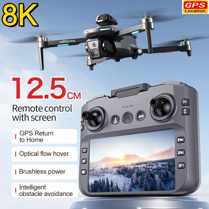 โดรนจอใหญ่ไร้แปรงถ่าน GPS ระบบ - 4 In 1 Esc บทวิจารณ์และราคา