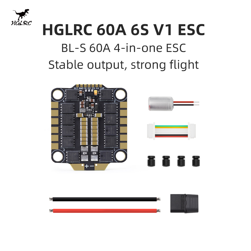 HGLRC 60A 6S V1 4-in-1 ESC BLH - 4 In 1 Esc บทวิจารณ์และราคา