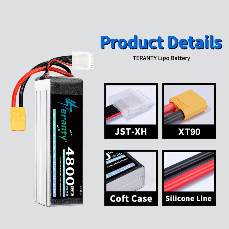 TERANTY 6S 4800mAh แบตเตอรี่ลิ - Lipo Battery 6S บทวิจารณ์และราคา