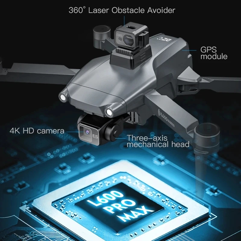 L600 PRO MAX GPS Drone Profess - Brushed Drone Motor บทวิจารณ์และราคา