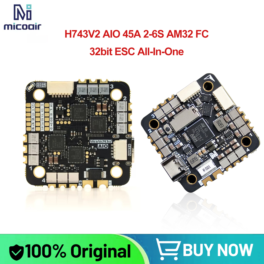 MicoAir H743V2 AIO 45A AM32 2- - Betaflight Fc บทวิจารณ์และราคา