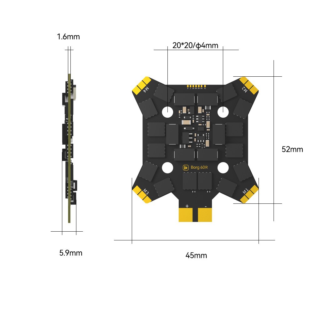 iFlight Borg Mini H7 (ICM42688 - 4 In 1 Esc บทวิจารณ์และราคา