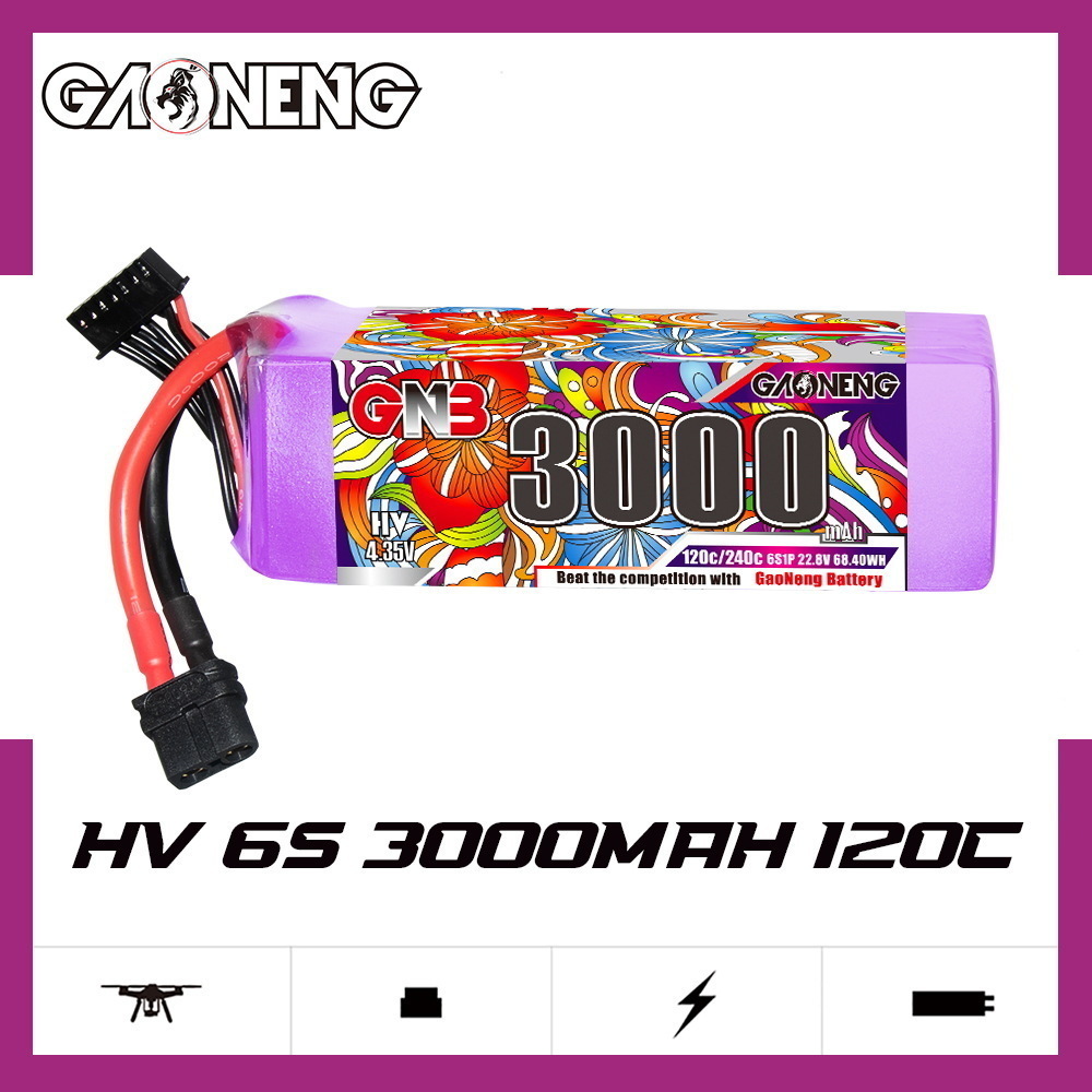 แบตเตอรี่ลิโพ GNB 6S 22.8V 300 - Lipo Battery 6S บทวิจารณ์และราคา